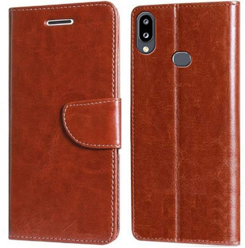 Krumholz Flip Cover for Samsung Galaxy M01s  (Brown, Dual Protection, Pack of: 1)