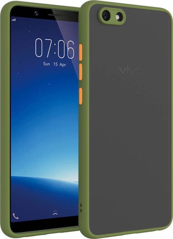 FIVE-O Back Cover for VIVO Y71  (Green, Camera Bump Protector, Pack of: 1)
