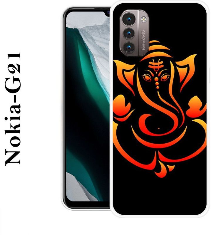 BAGRA Back Cover for Nokia G21  (Black, Yellow, Silicon)
