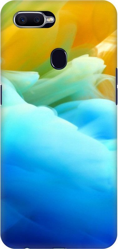 Coberta Case Back Cover for Oppo A7  (Blue, Yellow, Hard Case, Pack of: 1)