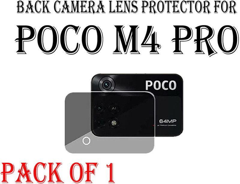 YCHROZE Back Camera Lens Glass Protector for Poco M4Pro  (Pack of: 1)