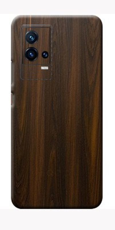 BUGGU Mahogany-Wood IQoo 9 5g Back Skin Guard, IQoo 9 5g Mobile Skin  (Ultra Super Mahogany-Wood Skin Matte Finish, Skin (Back+Side+Camera))