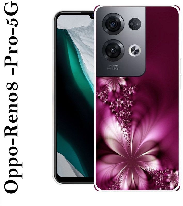Sswastik Back Cover for Oppo Reno8 Pro 5G  (Purple, Grip Case, Silicon)