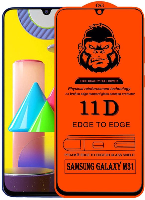 XRENGTH Edge To Edge Tempered Glass for : SAMSUNG GALAXY M31  (Pack of 1)