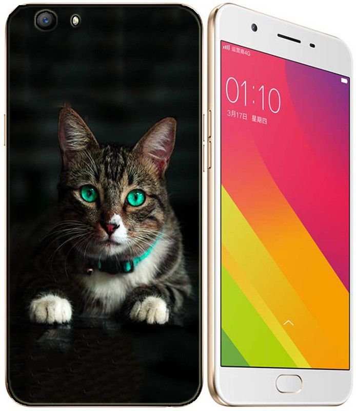 METOO Back Cover for Oppo CPH1609, Cat Design Back Cover Print : 82  (Multicolor, Dual Protection, Silicon, Pack of: 1)