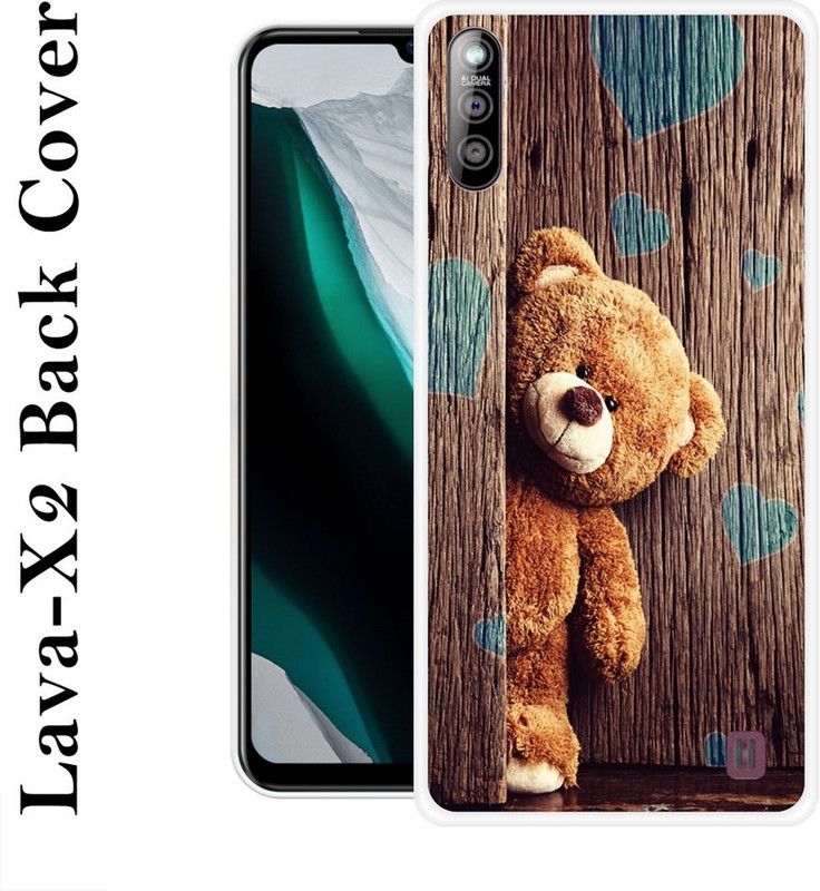 JATLAND Back Cover for Lava X2  (Brown, Grip Case, Silicon, Pack of: 1)