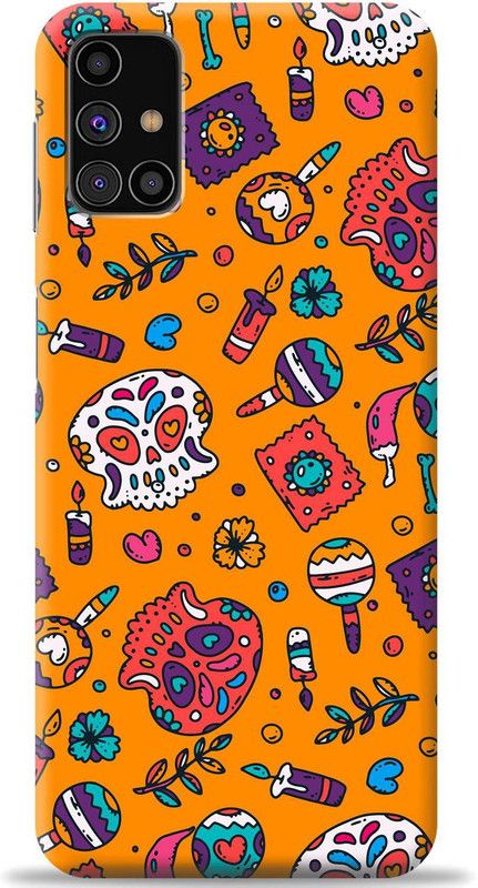 Crafter Back Cover for Samsung Galaxy M31s  (Orange, Shock Proof, Pack of: 1)