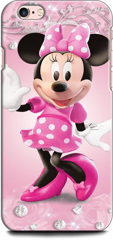 KEYCENT Back Cover for APPLE iPhone 6s Plus MINNIE MOUSE, FINE PINK ART, MICKEY MOUSE, CARTOON  (Multicolor, Shock Proof, Pack of: 1)