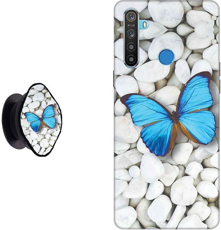 My Swag Back Cover for Realme 5 Pro  (Blue, White, Pack of: 2)