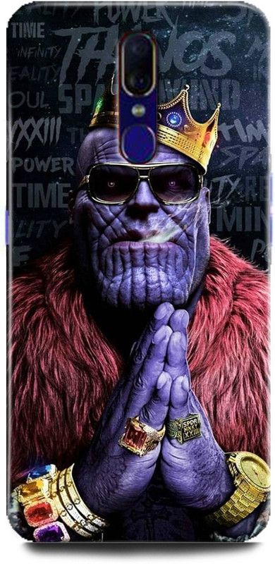 Afterglow Back Cover for Oppo F11 THANOS, AVENGERS, END GAME, VILLAIN, SUPER VILLAIN, MARVAL, THANOS  (Multicolor, Shock Proof, Pack of: 1)