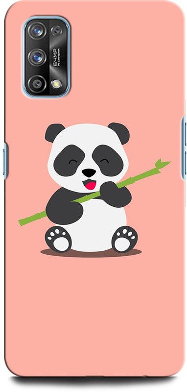 GRAFIQE Back Cover for Realme 7 Pro PANDA, LOVE, BEAR, AMOR, ANIMATION HEART  (Multicolor, Shock Proof, Pack of: 1)