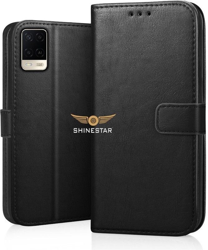 ShopGlobal Back Cover for Oppo A54  (Black)