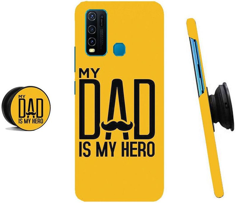 MY SWAG Back Cover for Vivo Y30, Vivo Y50  (Yellow, Black)