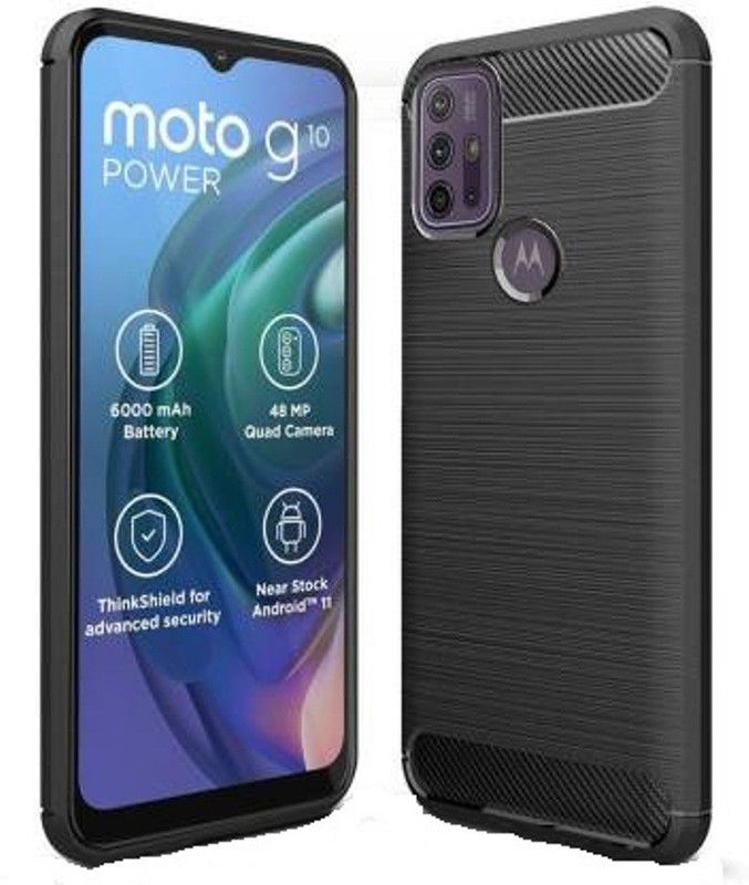 RVTCC Back Cover for Moto G30  (Black, Pack of: 1)