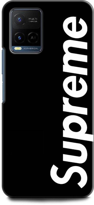 KEYCENT Back Cover for Vivo Y33T, V2146 SUPREME, LOGO, BLACK, SPORT7  (Multicolor, Shock Proof, Pack of: 1)