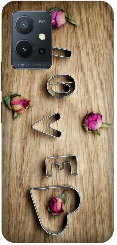 Savetree Back Cover for Vivo T1 5G, V2141, LOVE THEAM, WOOD, LOVERS  (Brown, Dual Protection)