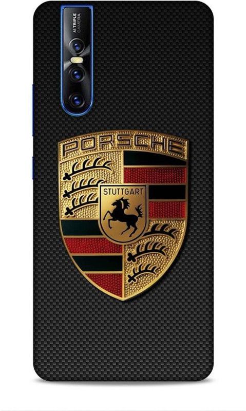 Printabulous Back Cover for VIVO V15 PRO  (Black, Gold, Waterproof)