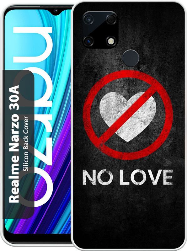 Mizlox Back Cover for Realme Narzo 30A  (Multicolor, Grip Case, Silicon, Pack of: 1)
