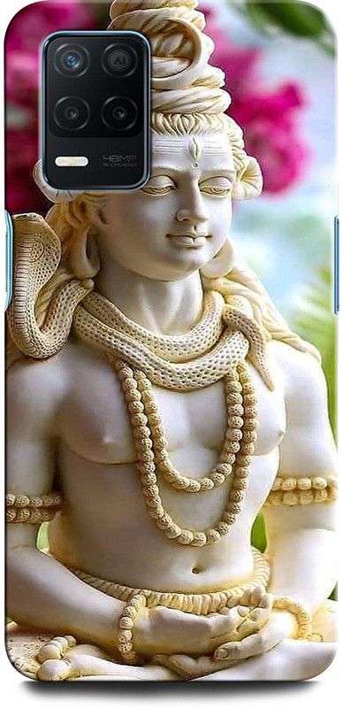 INTELLIZE Back Cover for Realme Narzo 30 5G SHIVJI, LORD SHIVA, MAHADEV, BHOLENATH, TRISHUL  (Multicolor, Hard Case, Pack of: 1)