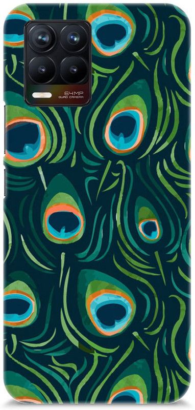 Chiraiyaa Back Cover for Realme 8  (Green, Hard Case, Pack of: 1)