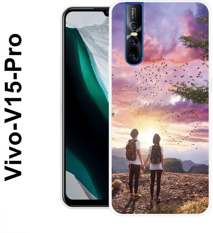 SIMAWAT Back Cover for Vivo V15 Pro  (Multicolor, Silicon)