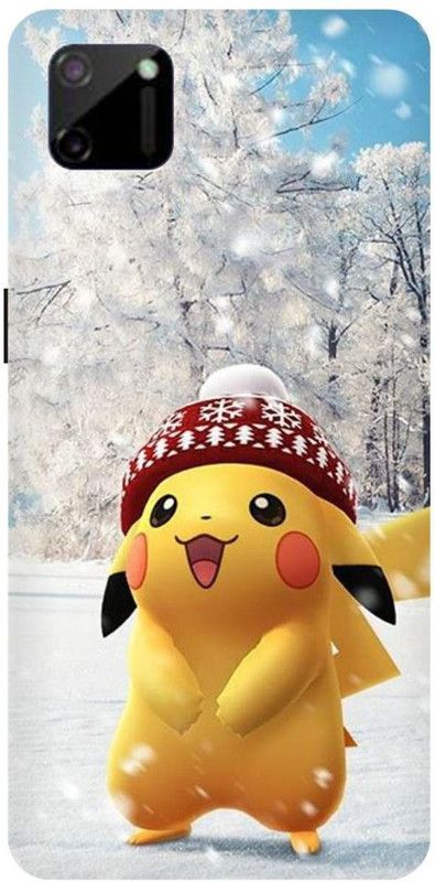 THESTONEWELL Back Cover for REALME C 11 POKEMON TADDY BEAR LOVE GIRL FRIEND  (Multicolor, Waterproof, Pack of: 1)