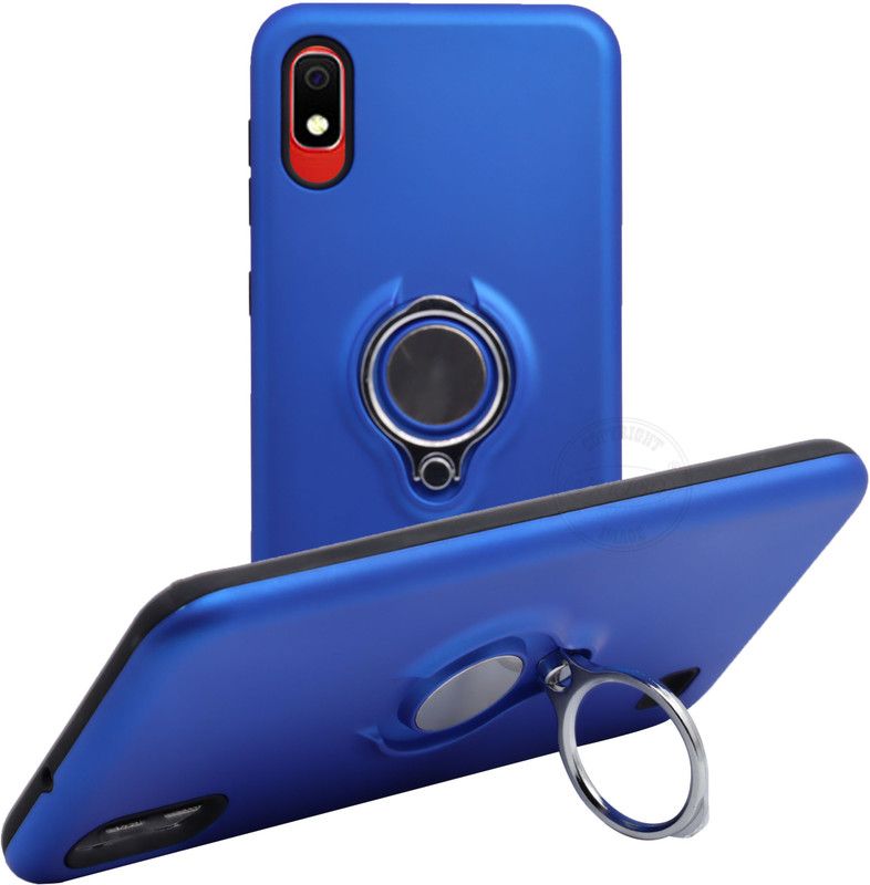 VAKIBO Back Cover for Samsung Galaxy A10, Samsung Galaxy M10, Ring Stand Back Cover- Dual Layer -Shock Proof - Strong Case  (Blue, Rugged Armor, Pack of: 1)