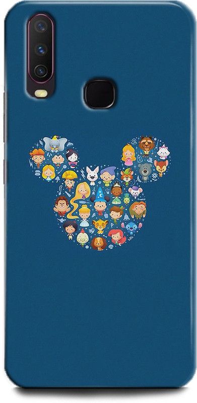 INDICRAFT Back Cover for Vivo Y15, Vivo 1901, Disney, Printed  (Multicolor, Shock Proof, Pack of: 1)