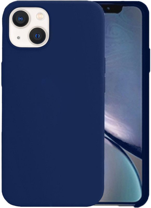 KARWAN Back Cover for iPhone-13  (Blue, Shock Proof, Silicon, Pack of: 1)
