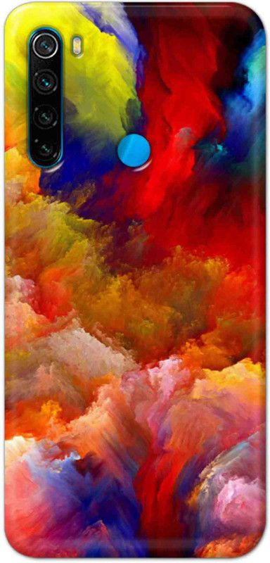 NDCOM Back Cover for Redmi Note 8 Abstract Color Art Printed  (Multicolor, Hard Case, Pack of: 1)