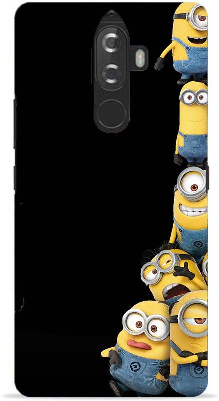 NDCOM Back Cover for Lenovo K8 Plus Minions Printed  (Multicolor, Hard Case, Pack of: 1)