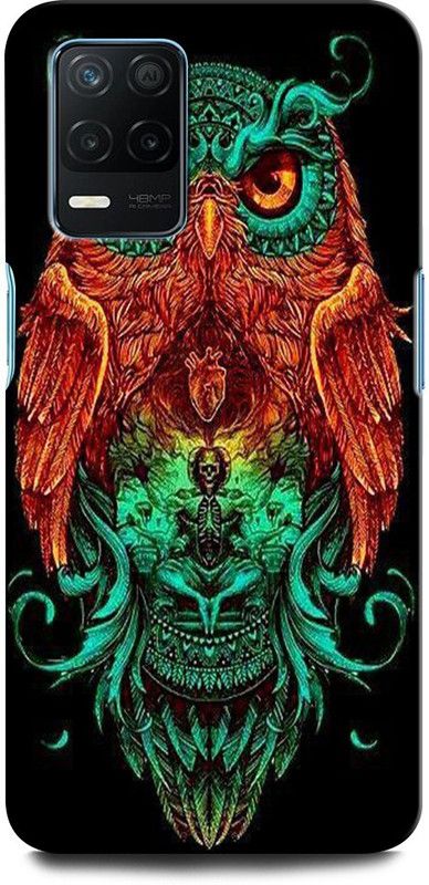 ORBIQE Back Cover for Realme 8 5G OWL, TRIPPY, WORLD, EYE, USA, ILLUMINATI, MASONICO, OWL  (Multicolor, Hard Case)