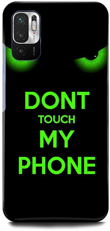 FRONK Back Cover for POCO M3 Pro 5G, DON’T, TOUCH, MY, PHONE  (Green, Hard Case, Pack of: 1)