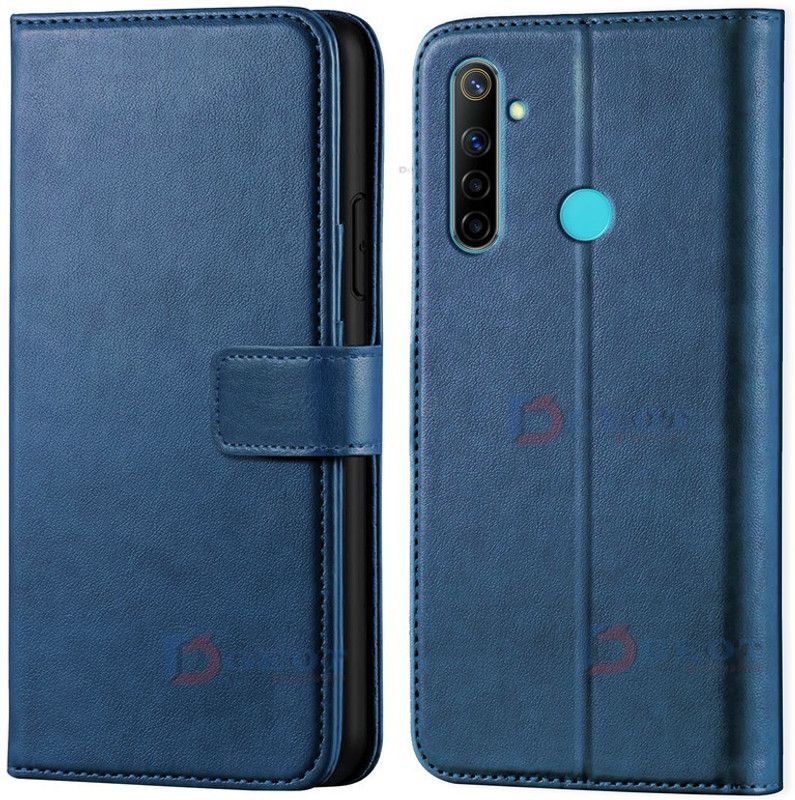 ponyta Flip Cover for Realme Narzo 10a  (Blue, Dual Protection, Pack of: 1)