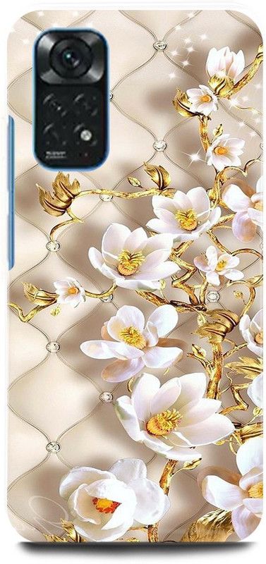 play fast Back Cover for Redmi Note 11 GOLDEN, FLOWER, MATTRESS, SHAPE, GOLD  (Gold, Hard Case, Pack of: 1)