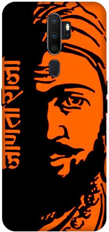 SSMORYA Back Cover for OPPO A5 2020  (Orange, Black, Waterproof, Pack of: 1)