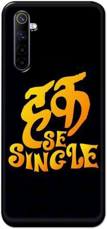 Alve Back Cover for REALME 6  (Black, Pack of: 1)