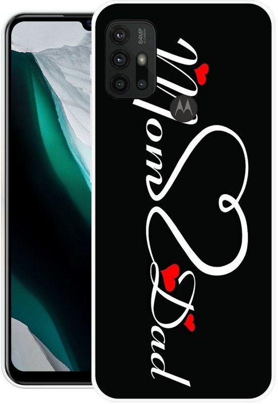 TCJ Back Cover for Moto G30  (Black, White, Silicon)