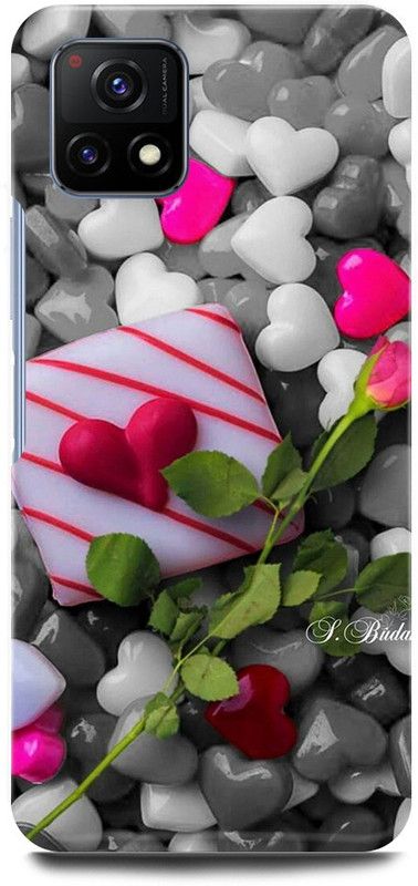 play fast Back Cover for Vivo Y72 5G, V2060 LOVE, COUPLE, LOVERS, HEART, PINK, HEART  (Multicolor, Hard Case, Pack of: 1)