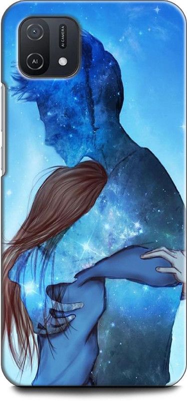INDICRAFT Back Cover for OPPO A16K, CPH2349 SWEET HUG, LOVE, GIRL AND BOY, COUPLES, TOGETHER  (Multicolor, Shock Proof, Pack of: 1)
