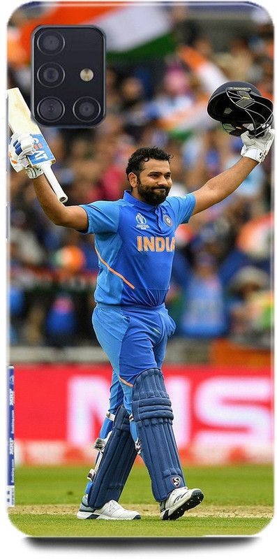 MP ARIES MOBILE COVER Back Cover for SAMSUNG Galaxy A51, Rohit sharma india team mumbai indians  (Multicolor, Hard Case, Pack of: 1)