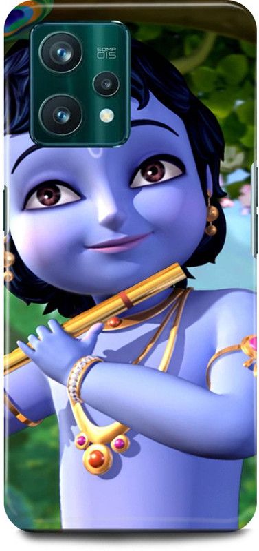 play fast Back Cover for Realme 9 Pro 5G, RMX3471 KRISHAN, KRISHNA, KANHAIYA, FLUTE  (Blue, Hard Case, Pack of: 1)