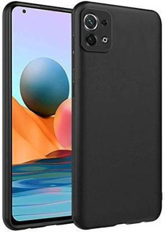 vmt stock Back Cover for Mi 11 Lite (Black, Grip Case, Silicon)  (Multicolor, Dual Protection, Pack of: 1)