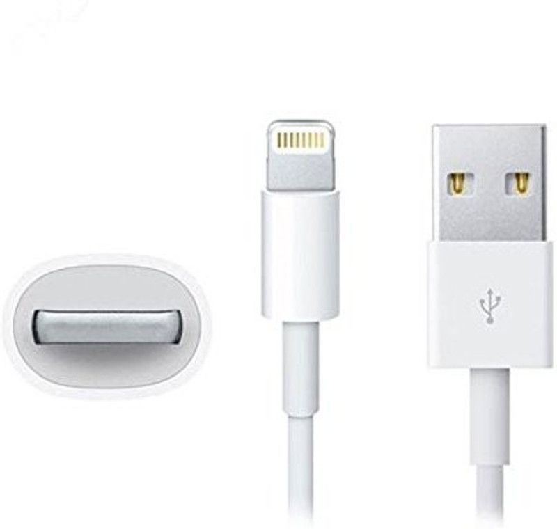 sokobi Lightning Cable 1 m Quick Charge Line 20cm 1m 2m 3m USB Data Sync Charger Cable for Apple iPhone 12 13 5S SE 6 6S 7 8 Plus 11 PRO X XS Max XR Wire  (Compatible with All iPhones (5,6,7,8 & X Series) , iPad & iPod, White, One Cable)