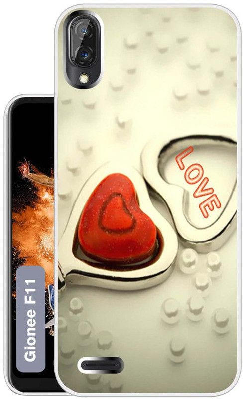 Flipkart SmartBuy Back Cover for Gionee F11  (Beige, Red, Dual Protection, Silicon, Pack of: 1)