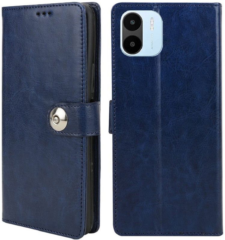 Fastship Flip Cover for REDMI A1  (Blue, Magnetic Case, Pack of: 1)