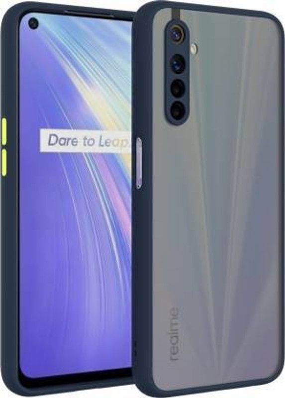 Wellchoice Back Cover for Realme 6, Realme 6i  (Blue, Camera Bump Protector, Pack of: 1)