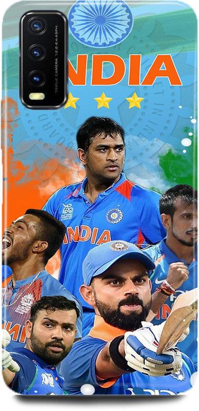 FUGGA Back Cover for Vivo Y20, V2029, ROHIT, SHARMA, INDIA, TEAM, MUMBAI, INDIANS  (Multicolor, Hard Case, Pack of: 1)