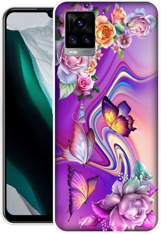 ROCKPRINT Back Cover for Vivo V20  (Multicolor, Grip Case, Silicon, Pack of: 1)