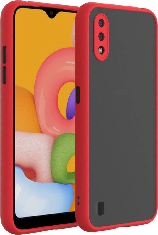 AOnes Back Cover for Samsung Galaxy M02  (Red, Cases with Holder, Pack of: 1)